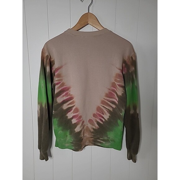 Grateful Dead Women's Crewneck Sweatshirt Forever Bear Tie Dye Green Brown Sz XS - Picture 5 of 10